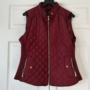 Women's Burgundy/Wine Vest, Size Large, NWT